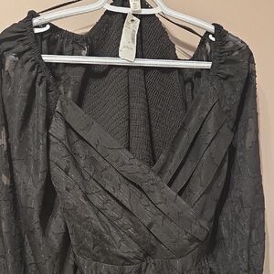 Addition Elle Black Long Sleeve Dress